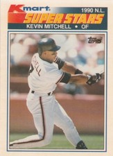 FREE SHIPPING-MINT-1990 Topps Kmart Superstars #6 Kevin Mitchell SF Giants