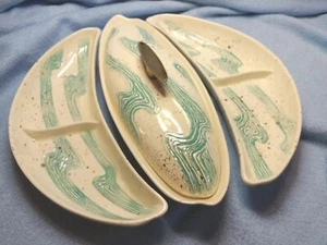 My Estate Sale! Vintage MCM Bell-MFG USA 525T Atomic Googie Dish Set No Chips! - Picture 1 of 11