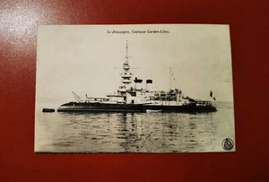 CPA 50 CHERBOURG - Le Cuirassé Garde-Côtes " LE JEMMAPES " - Bateau de Guerre - Imagen 1 de 2