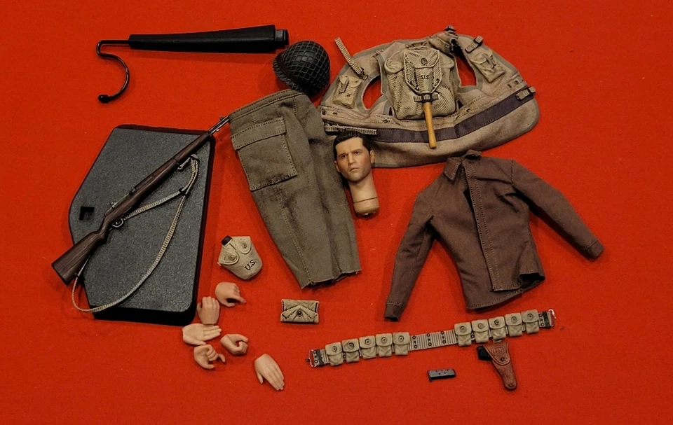 1/12  WWII US Rescue Team JACKSON INVASION VEST,HEAD SUPER LOT from POP TOYS - image 1 of 4