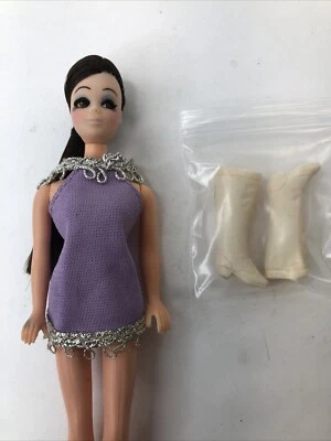 Muñeca Dawn Vintage 6.5” “Dancing Angie” 10 Original Hong Kong Púrpura A46 Foto 1 de 4