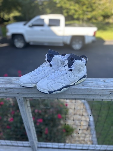 Nike Air Jordan 6 Retro Midnight Navy 384665 141 taglia 7 anni