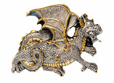 Dragon Gold and Silver Plated Belt Buckle