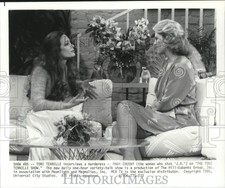 1980 Press Photo Mary Crosby and Tony Tennille on "The Toni Tennille Show"