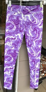 Girls Champion sz 14/16 Purple Swirl Leggings NWOT C - Picture 1 of 5