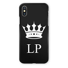 Personalised Initial Phone Case For iPhone 14/13/12/11 King Crown TPU Soft Cover