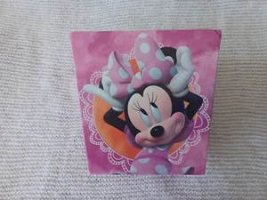 Disney Pink Paper Board Minnie Mouse square bucket with strap - PRI Group - Picture 1 of 7