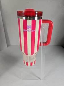 Stanley x Oasis Flowstate Quencher H2.0 Becher 40oz Red Cabana Stripe NEU - Bild 1 von 9