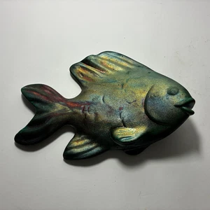 William Turner Raku Art Pottery Wall Sculpture Fish - Signed & Dated - Picture 1 of 11