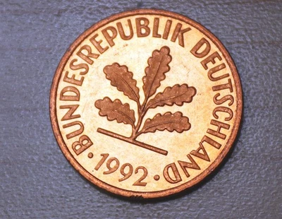 1992 F Germany 2 Pfennig Unc. - Image 1 of 2