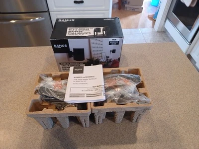 Sanus Speaker Wall Mounts for Sonos Era 100, Pair in Black Model OSWME12-B2 - Image 1 of 4