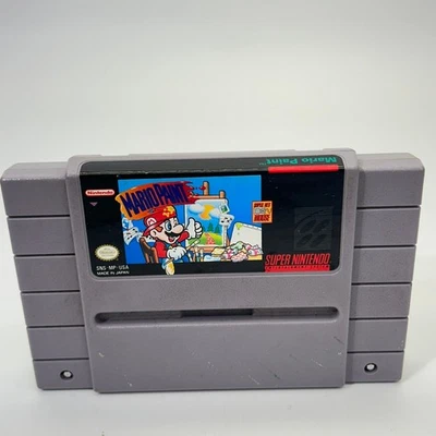 Mario Paint Super Nintendo SNES Videojuego Mouse Compatible Solo Juego Foto 1 de 3
