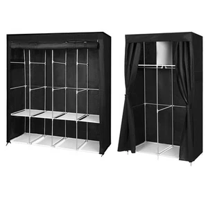 Levede Portable Clothes Closet Wardrobe Large Storage Cabinet Organiser Shelf - Picture 1 of 34