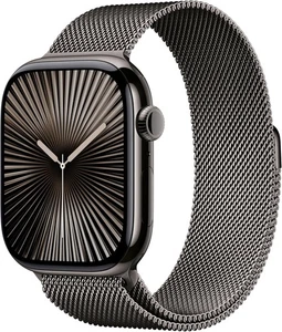 Apple Watch Series 10 46mm GPS Cell Slate Titanium - M/L *NEU VERSIEGELT - siehe Box* - Bild 1 von 12