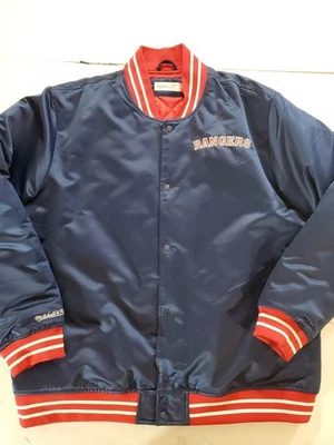 CHAQUETA DE SATÉN Mitchell&Ness, New York Rangers XL Peso Pesado $150 DS AZUL Foto 1 de 4