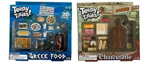 Teeny Tinies CHARCUTERIE & GREEK FOOD Mini Food Playset Toy Miniatures Lot - Bild 1 von 2