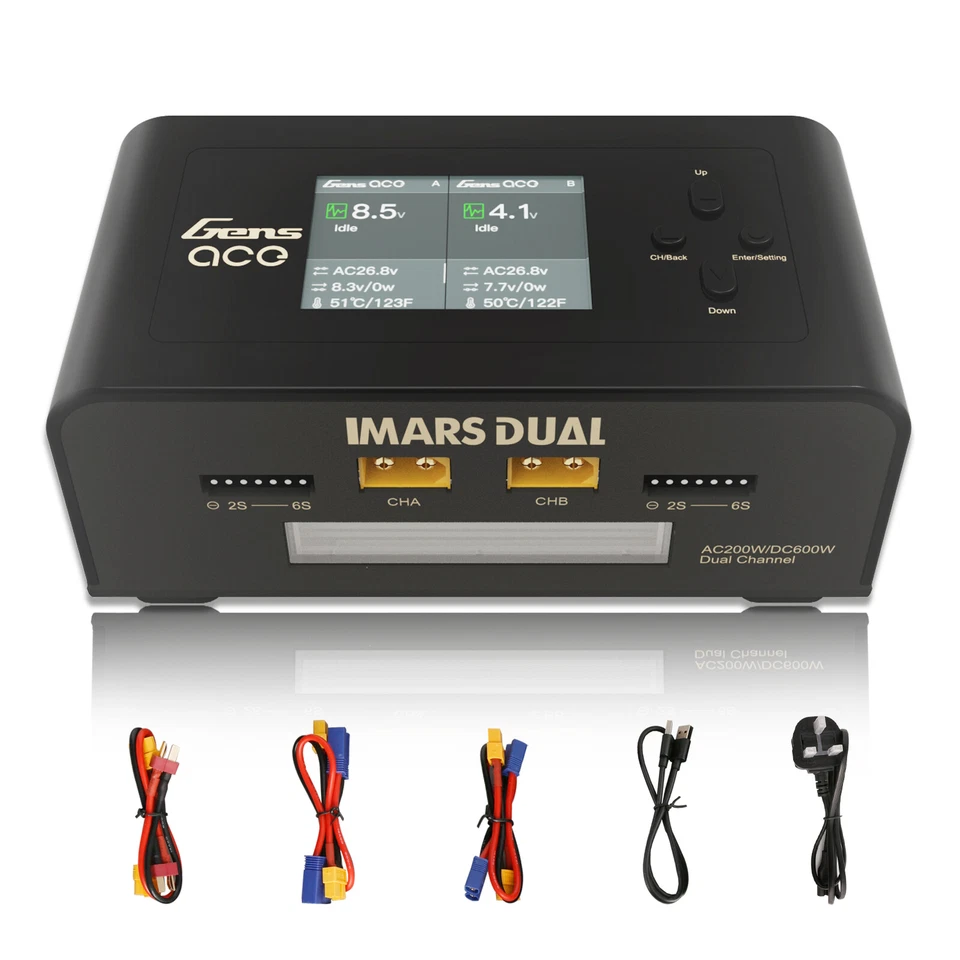 Gens ace Imars Dual Balance Charger - GEA200WDUAL-UB