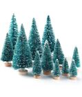 8x Tabletop Mini Christmas Tree With Snow Frost Home Desk Table Decor Pine Tree