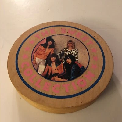The Sweet The Collection CD Wood Box 2 Coasters 4 Candy Wrappers Foto 1 de 4