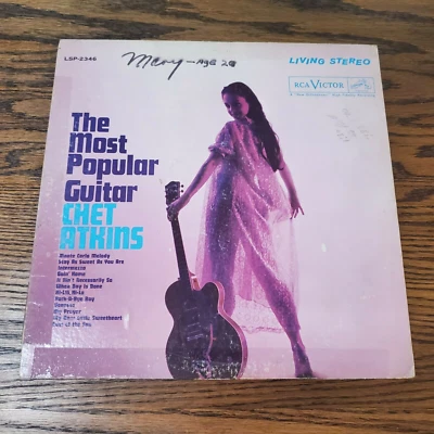 CHET ATKINS - THE MOST POPULAR GUITAR - RCA 1961 LP RECORD LPM-2346 - Image 1 of 4