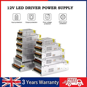 DC12V LED Treiber Netzteil IP20 Trafo 15W - 720W Adapter LED Strip PSU - Bild 1 von 42