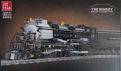 Bigboy Steam Train Locomotive - Building Block Set Brick Model Kids Toy 59005 - Image 1 of 4