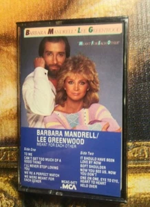 Barbara Mandrell & Lee Greenwood: Meant For Each Other Cassette 1984 Tape MCA - Picture 1 of 8