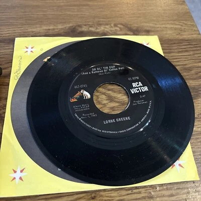 Lorne Green  An Ol Tin Cup/ Ringo 7" 1963 RCA Victor Foto 1 de 2