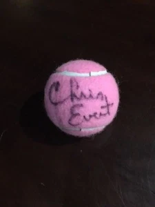 Chris Evert, "Autographed" (JSA / Witness) "Pink" Tennis Ball (Full Name) - Picture 1 of 2