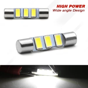 2x Bombillas LED blancas parasol espejo tocador 6612F 6614F 6641 29 mm - Imagen 1 de 5