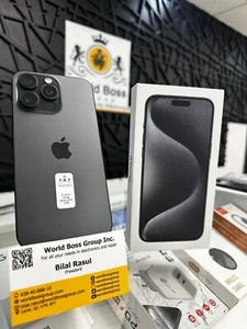 Apple iPhone 15 Pro Max - 256gb Black - Unlocked - Physical SIM - Photo 1 sur 2