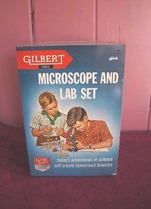 JUEGO DE LABORATORIO Y MICROSCOPIO GILBERT DE COLECCIÓN: NO. 13053 - Imagen 1 de 8