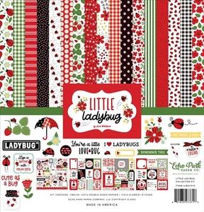 Echo Park LITTLE LADYBUG 12x12 Collection Kit Scrapbook Journal Spring Garden - Picture 1 of 9