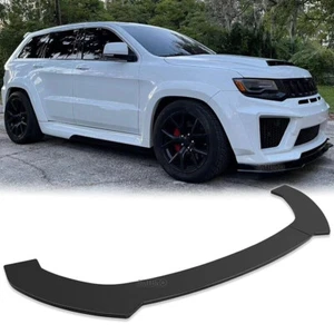 Kit de carrocería divisor alerón labial parachoques delantero brillante para Jeep Grand Cherokee SRT - Imagen 1 de 19