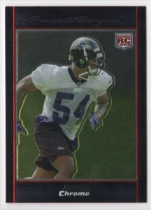 2007 BOWMAN CHROME ROOKIE Prescott Burgess Rookie Baltimore Ravens #BC36 - Picture 1 of 2