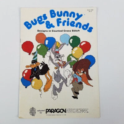  Looney Toons Bugs Bunny & Friends Cross Stitch Pattern 8 Designs Booklet # 5083 - Image 1 of 4