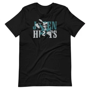 JALEN HURTS Eagled Football Fan Art Graphic Tee Short-Sleeve Unisex T-Shirt - Picture 1 of 14
