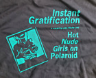 Homme RARE PHOTO POLAROID T-Shirt vintage/rétro/filles nues appareil photo/photographie XXL