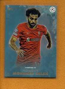 Mohamed Salah 2021-22 Topps Inception UEFA Highlights Green /99 Liverpool FC - Picture 1 of 6