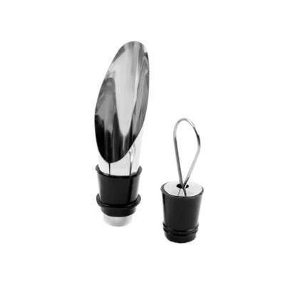 1 pcs Edelstahl Schnaps Wein Ausgießer Flaschenverschluss Bar Weinstopfen Pourer - Bild 1 von 4
