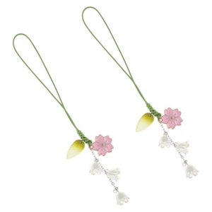 4 szt. Brelok Pasek na telefon komórkowy Breloki podróżne Charm Kawaii - Zdjęcie 1 z 11