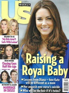 Us Weekly Magazine Kate Middleton Demi Moore Bethenny Frankel LeAnn Rimes 2012 . - Picture 1 of 6