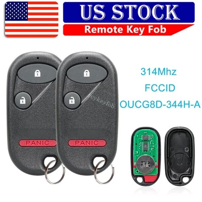 2 For 2005 2006 2007 2008 2009 2010 2011 Honda Element Remote Comtrol Key Fob - Image 1 of 4