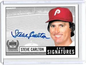 STEVE CARLTON 1999 UD CENTURY LEGENDS FIRMAS ÉPICAS AUTÓGRAFO CERTIFICADO - Imagen 1 de 1