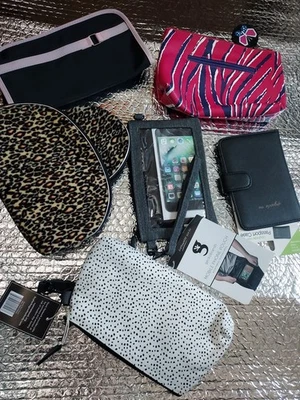 Paquete de 7 bolsas de cosméticos surtidas estuche accesorios Foto 1 de 4