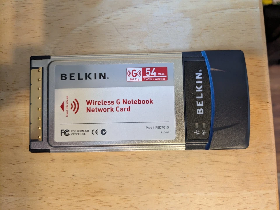 Tarjeta Notebook Belkin Wireless G Modelo F5D7010 En Estado Usado Foto 1 de 1