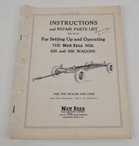 New Idea 625 626 Heuwagen Chassis Besitzer Anleitung Aufbau Reparatur Teileliste - Bild 1 von 7