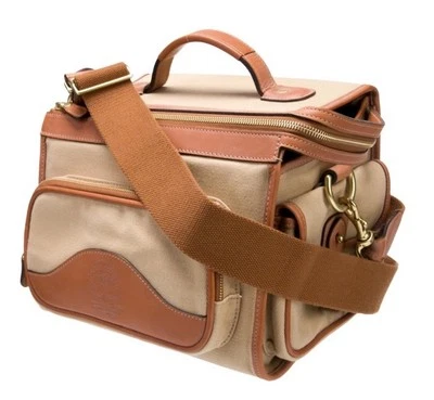 GHURKA Marley Hodgson Rangefinder No 57 Camera Bag Cotton Leather Tan NEW! $2000 - Image 1 of 4
