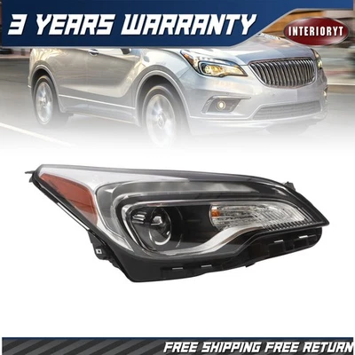 Fits For Buick Envision 2016-2018 Halogen Headlight LED DRL Passenger Side - Image 1 of 4
