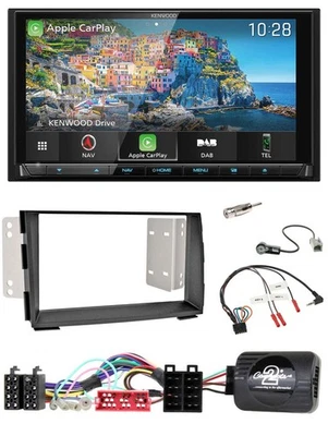 Kenwood Bluetooth Lenkrad 2DIN USB TMC DAB Navigation für Kia Venga 2010-2019 - Bild 1 von 4